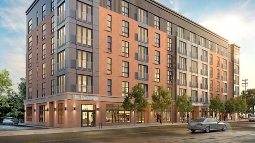 Exterior at The Anchorage on Kelly, East Falls, PA.