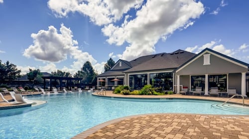 Pool and clubhouse at Avenues at Shadow Creek Ranch, Pearland, TX