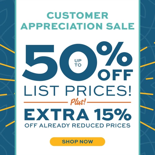 Customer Appreciation Sale — Extra 15% Off