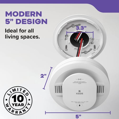 Modern 5-inch design: ideal for all living spaces.