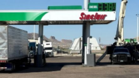Sinclair Gas Station Fueling Island
