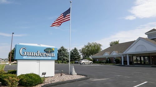 Front Signage Gunderson Funeral Home
1358 US Highway 51, Stoughton WI 53589
