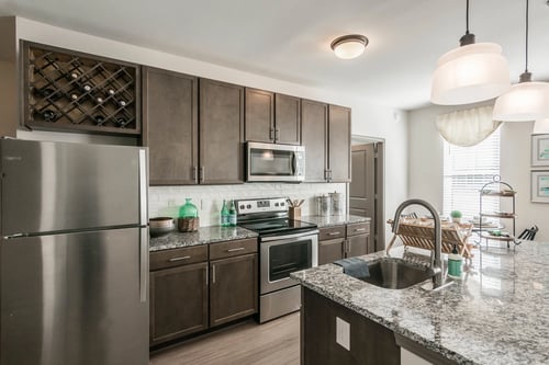 Kitchen Area at Westland Cove Apartments in Knoxville, TN 37922