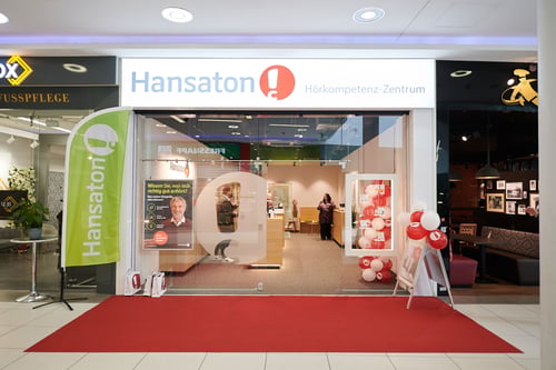 Hansaton Hörkompetenz-Zentrum Breitenfurter Strasse 372, Wien Liesing Riverside Frontansicht