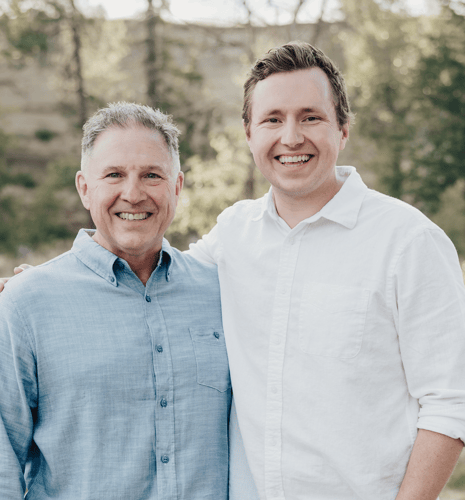 Photo of Jeff Stathopulos and Gage Buchanan.