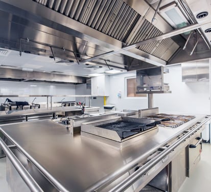 A commercial kitchen