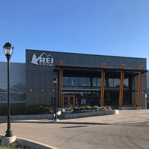 The front of the REI store in Rochester, New York