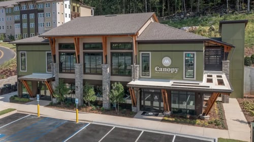 canopy park, 2-story leasing office