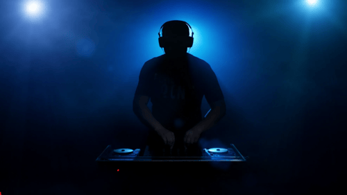 DJ spinning music