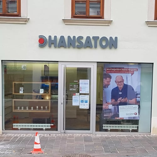 Hansaton Hörkompetenz-Zentrum Hauptstraße 12, Eisenstadt Frontansicht