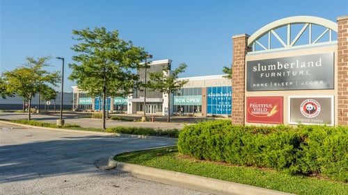 Batavia Slumberland Furniture store sign
