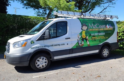 McCourt Heating & Cooling service van