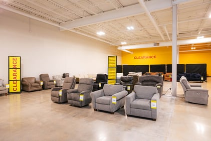 Sunset Hills Slumberland Furniture clearance section