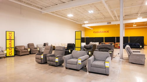 Sunset Hills Slumberland Furniture clearance section