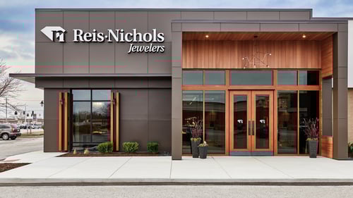 Exterior view of Reis-Nichols Jewelers in Greenwood, Indiana