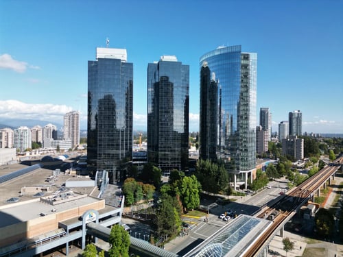 Aerial photo of Metrotowers