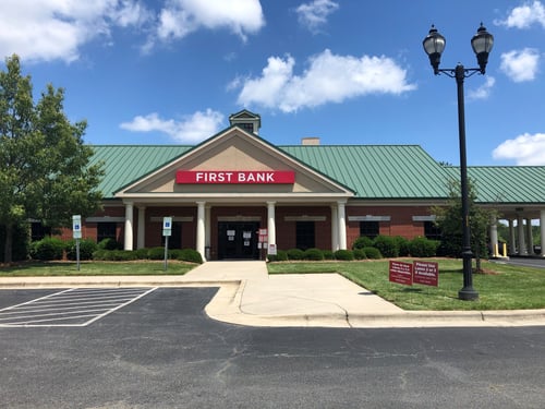 Asheboro First Bank branch exterior