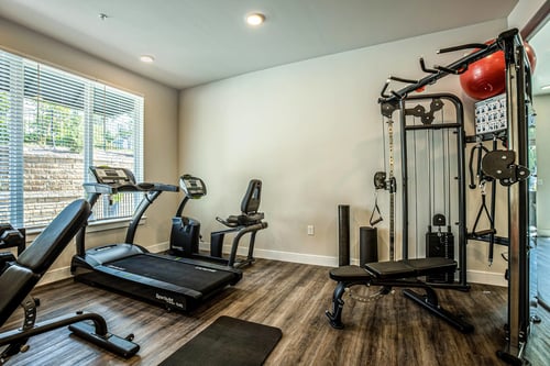 24-Hour Fitness Center at The Elle on Lockwood in Webster Groves, MO, 63119