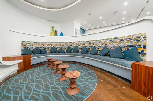 Club room lounge area in Washington, DC