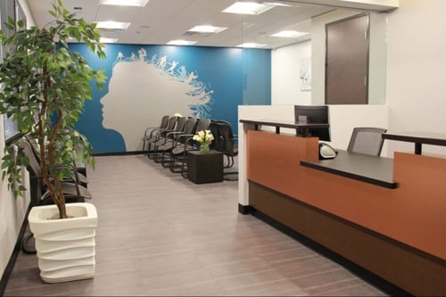 Desert Spine and Sports Physicians' Mesa Location Front Desk.