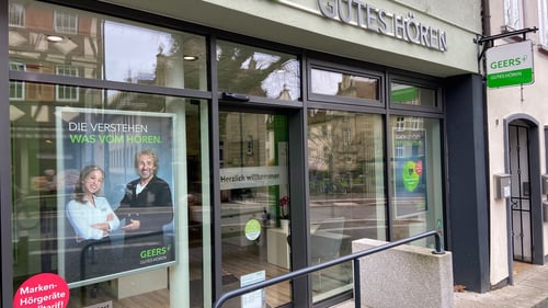 Außenaufnahme vom GEERS Fachgeschäft