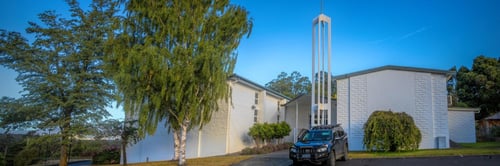 Glen Huon Meetinghouse of The Church of Jesus Christ of Latter-day Saints, located at 15 Watsons Road in Glen Huon, Tasmania