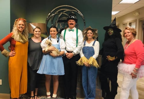 Mike Shoffner State Farm Life Insurance Graham NC team in halloween