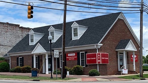First Bank Carthage branch exterior.