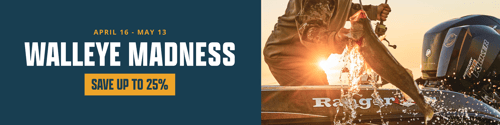 Save up to 25% at the Cabela's Walleye Madness Sale