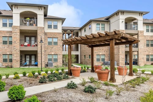 Apartment homes with beautiful outdoor space at Westchester Commons, 75052