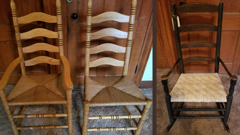 examples of chairs that were redone