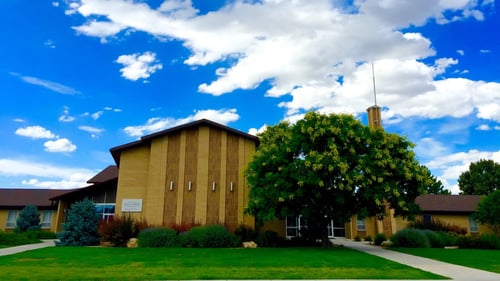 Church building exterior of The Church of Jesus Christ of Latter-day Saints located at 98 West 400 North in Salina, UT.