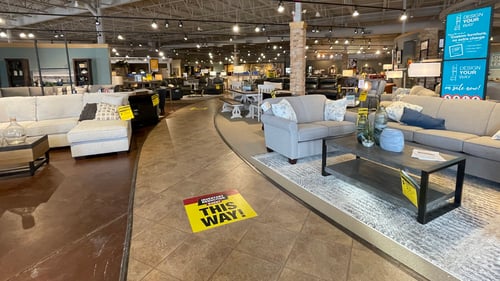 Slumberland Furniture Store in Woodbury,  MN - Interior Left Side