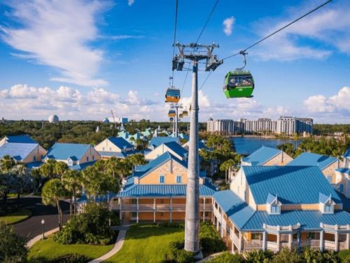 Disney Skyliner at Disney's Caribbean Beach Resort