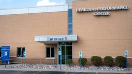 entrance 5 to the Health & Performance Center on the Aspirus Langlade Hospital campus in Antigo, WI