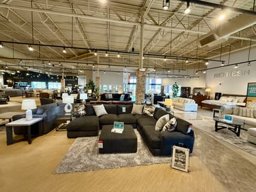 Modular sectional at Slumberland Furniture Champaign.