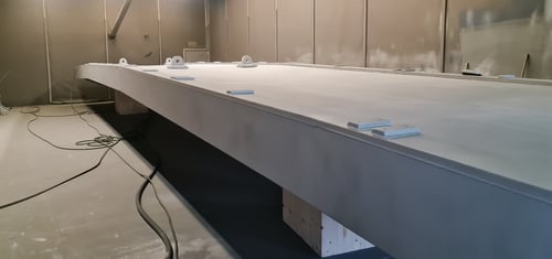 Gestrahltes Brückenelement