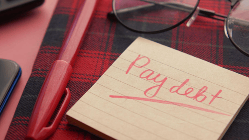 reminder to pay debt