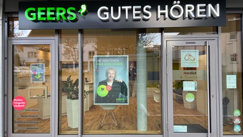 Außenaufnahme vom GEERS Fachgeschäft