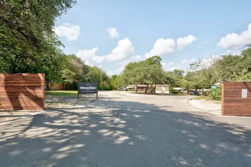 Main Entrance at Woodview in Austin, TX