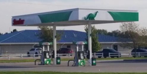 Sinclair Gas Station Fueling Island