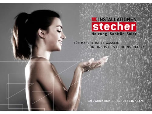 Installationen Stecher Heizung – Sanitäre GmbH - Plakat