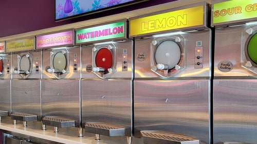 Frozen daiquiris flavors at Purple Zebra in Tropicana Atlantic City.