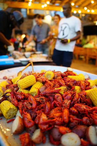 Lowcountry Boil at The Grand on Main in Columbia, South Carolina