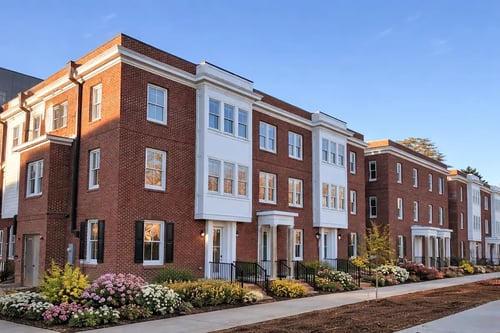 Apartment building at Adler Montford Park + Drexel Townes in Charlotte, NC