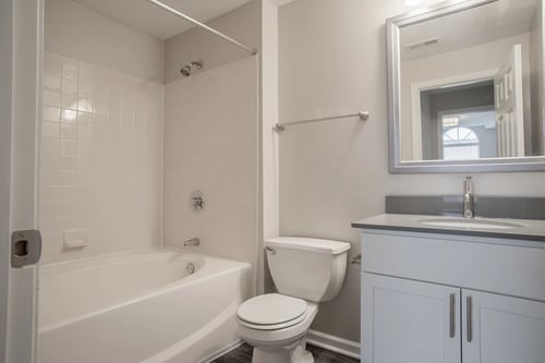 Bathroom at Sand Creek Woods Apartments in Fishers, IN 46037