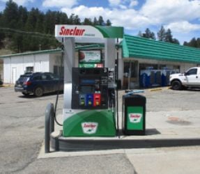 Sinclair Gas Station Fueling Island