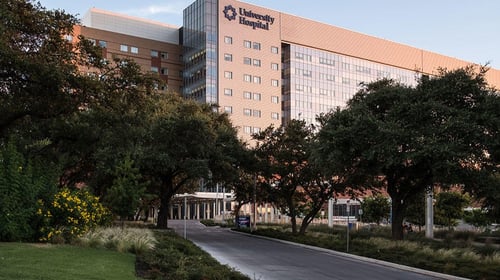 exterior photo of University Hospital