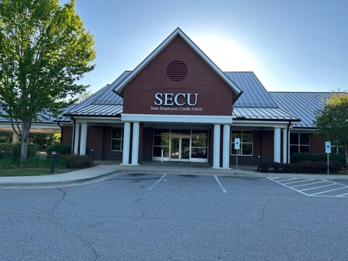 Outside view of the State Employees' Credit Union Weaverville branch