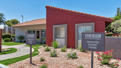 Property Entrance at Spring Meadow Apartments, Glendale, AZ